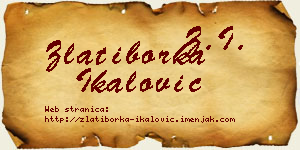 Zlatiborka Ikalović vizit kartica